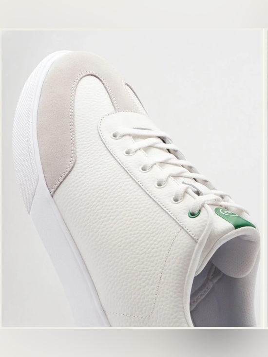 NEW Peter Millar Drift Leather Hybrid Course Golf Shoe: White/Fairway (Size 10) main image 8
